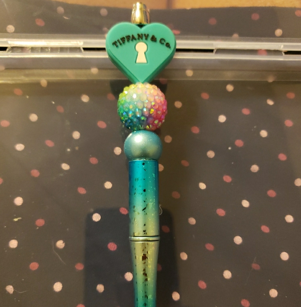 Handmade Tiffany Blue Tiffany & Co Focal Bead Beaded Pen
